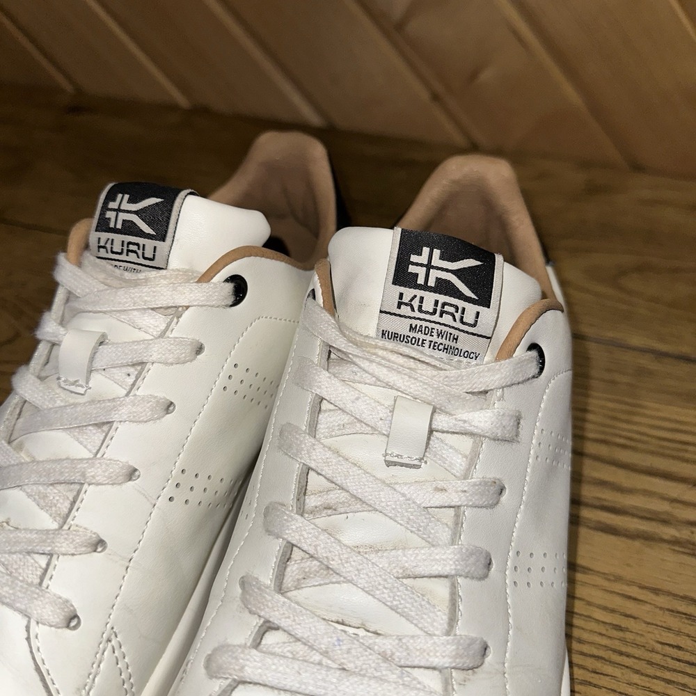 KURU CLOUD Classic White Leather Low Top Walking Shoes 20630290 Women's 9 M $129 - Picture 7 of 11